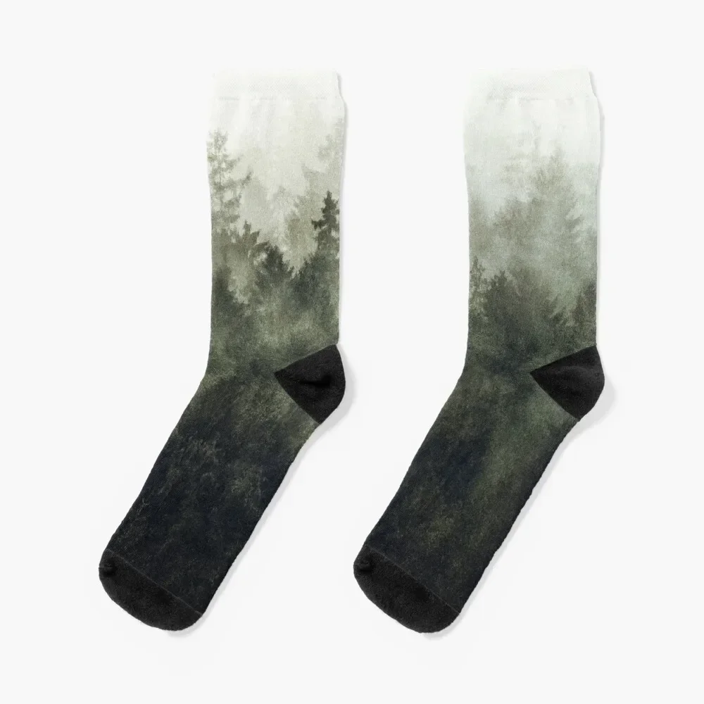 The Heart Of My Heart // Green Mountain Edit Socks moving stockings Lots japanese fashion Designer Man Socks Women's