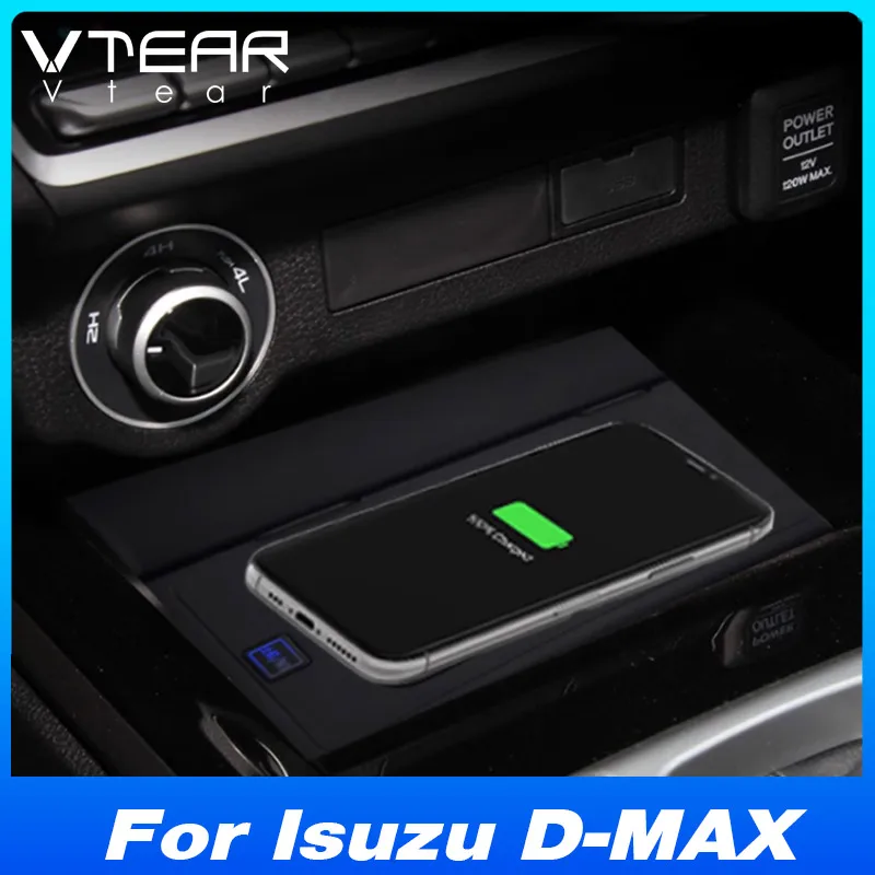 

For Isuzu D-Max 2020-2023 Car Wireless Charger 15W Fast Cell Phone Charging Plate Adapter Interior Modification Accessories