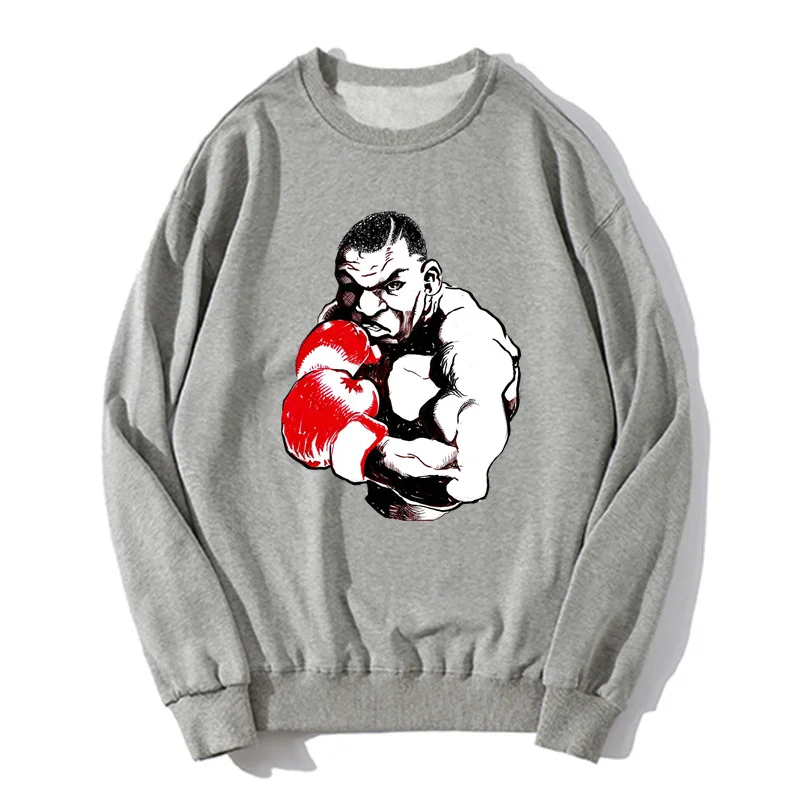 Mike Tyson Boxing Retro Boxing Hoodie Funny Retro Sweatshirt Men Gift Cotton Unisex Sweater Clothing Harajuku Streetwear