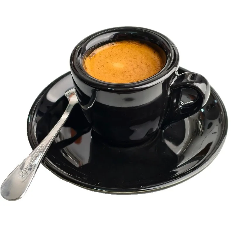50ML Ceramic Espresso Cups Thick Insulated Design 9mm Wall Single Cup Long Lasting Barista Accessories for Espresso