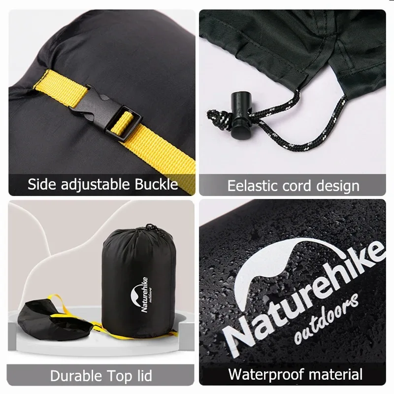 Naturehike Camping Sleeping Bag Ultralight Folding Waterproof Compression Bags 4 Season Outdoor Hiking Compression Stuff Sack