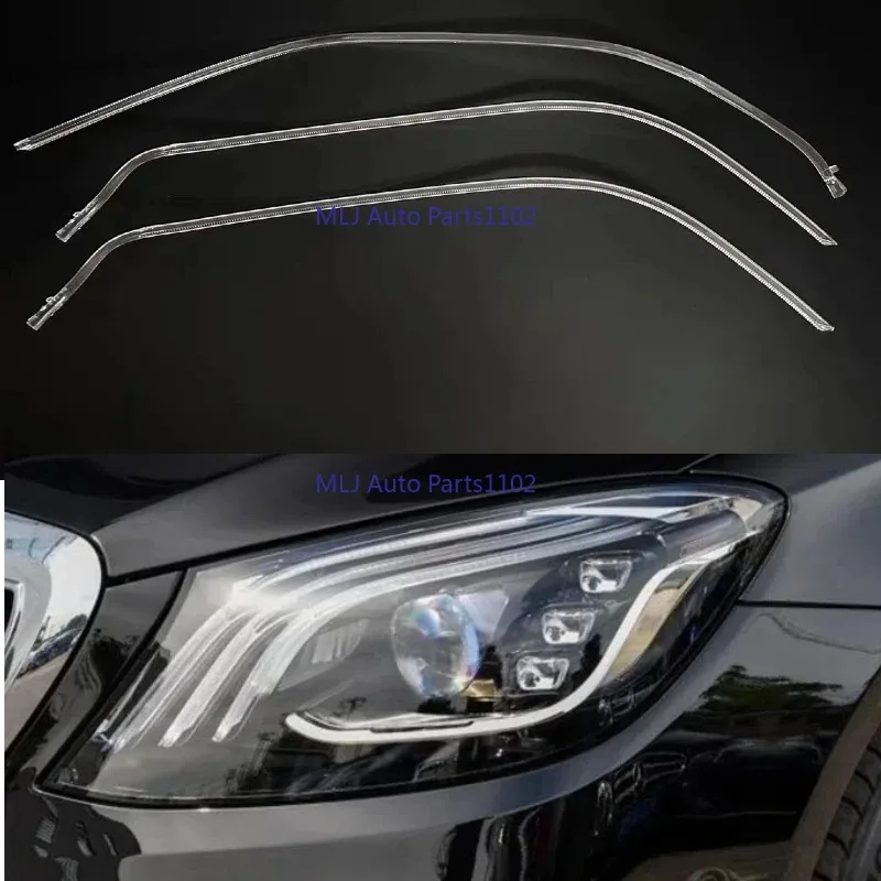 Headlight DRL Tube For Mercedes-Benz S CLASS W222 2018 2019 2020 Acrylic Tube Light Guide Strip Light Guide Plate DRL Bar - view 4