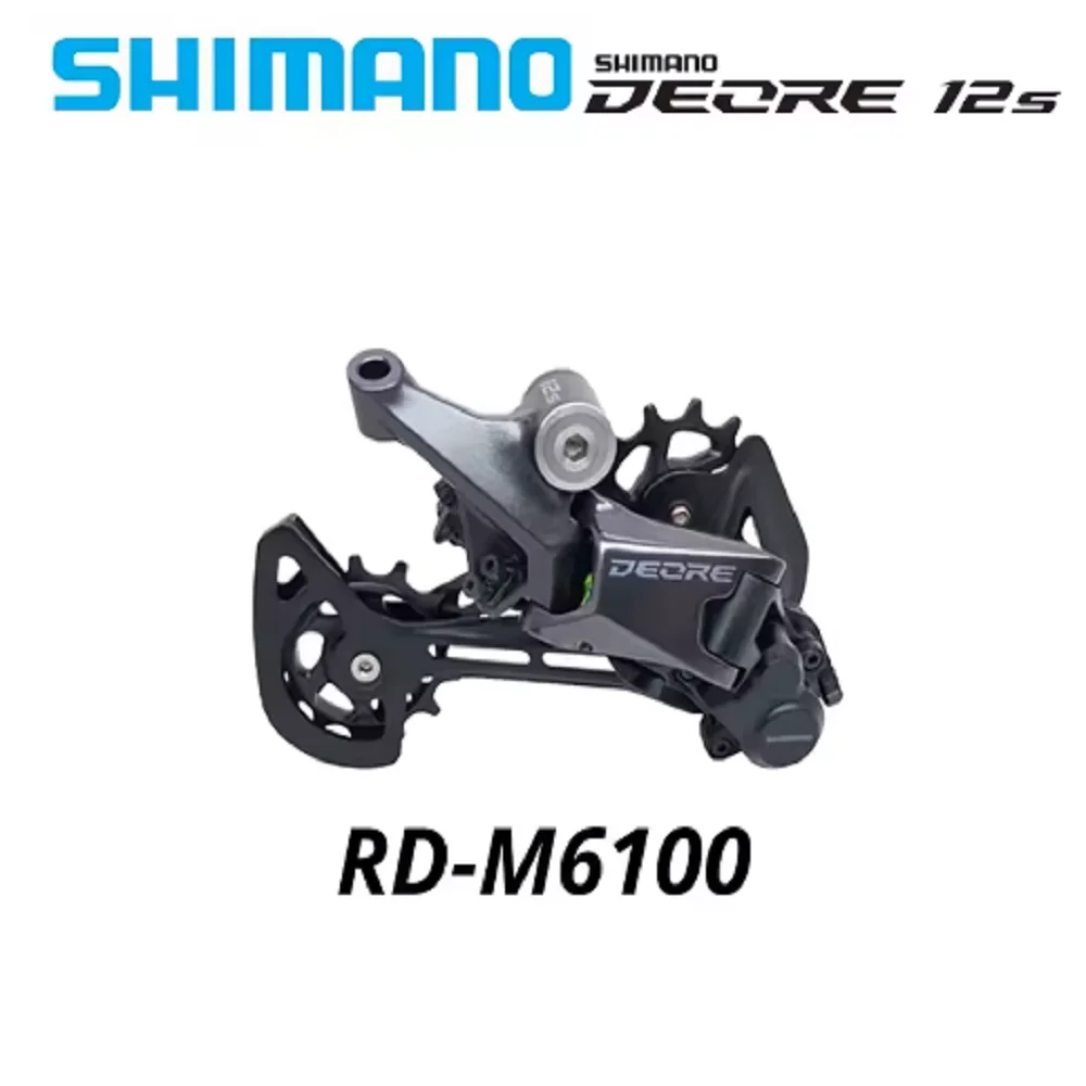New Original SHIMANO DEORE Rear Derailleur RD-M6100-SGS SHADOW RD 1x12-speed RAPIDFIRE PLUS Right Shift Lever Clamp Band 12V 12S image 4