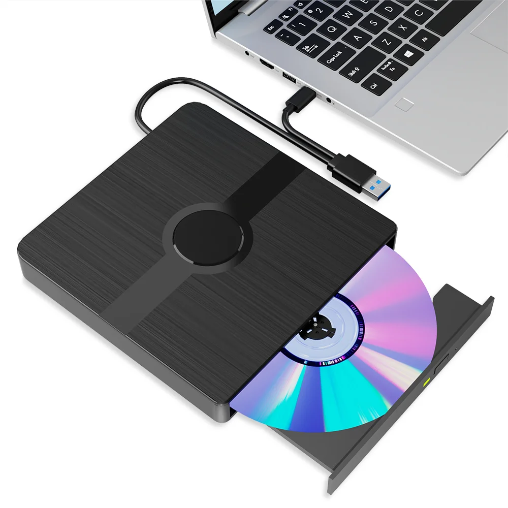 

External Blu-ray Drive USB 3.0 CD DVD Player for Laptop PC Portable BD-Combo Bluray Disc Reader for Windows Mac OS