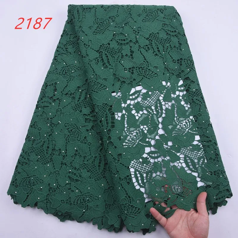 SJD LACE Clearance African Guipure Cord Lace Fabric Sequins 2024 Latest Nigerian Guipure Cord Lace for Women Party Dresses 2187