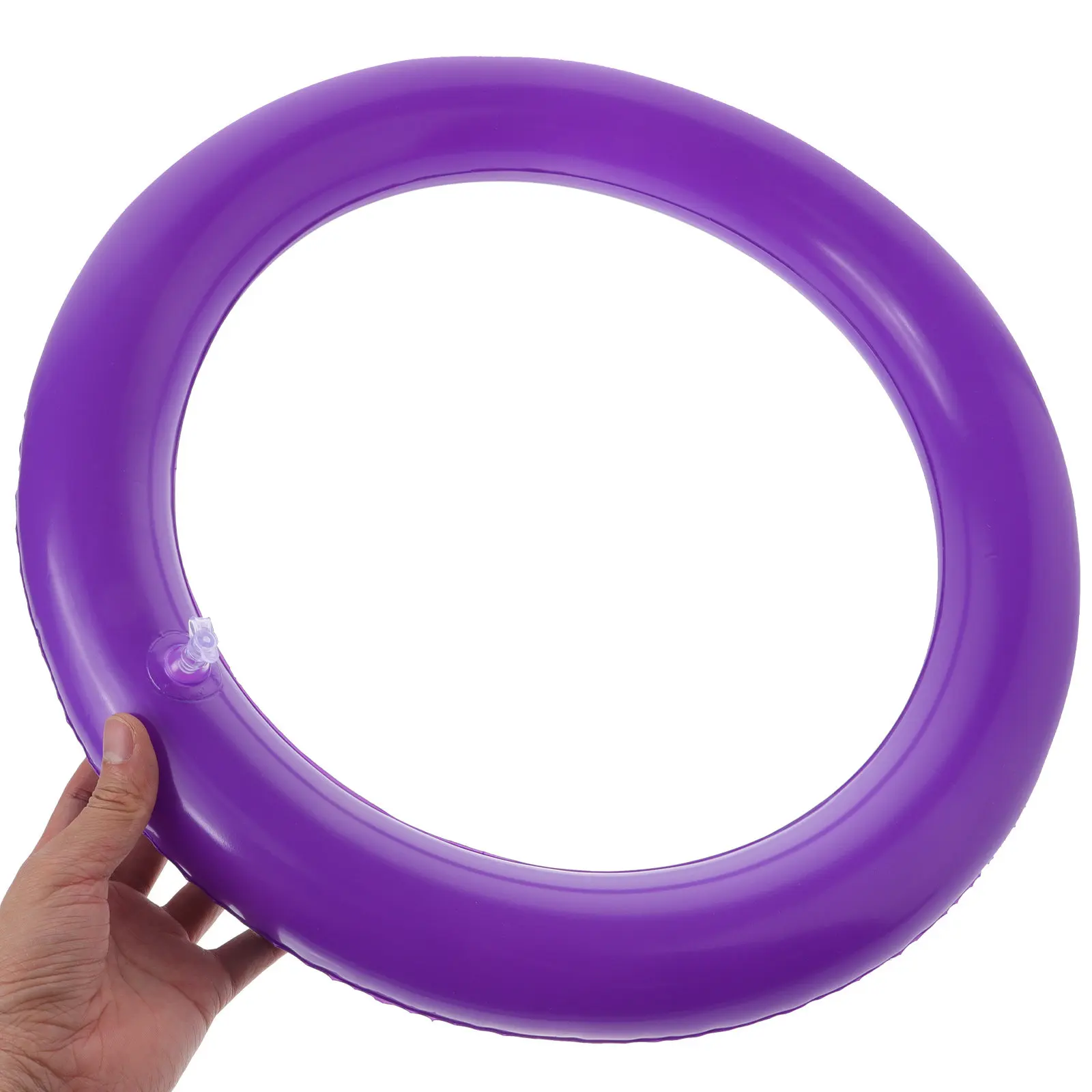 Round Yoga Ball Stand Inflatable Base and Fixed Ring Combo Ensures Maximum Stability Safety during Yoga Pilates Workouts