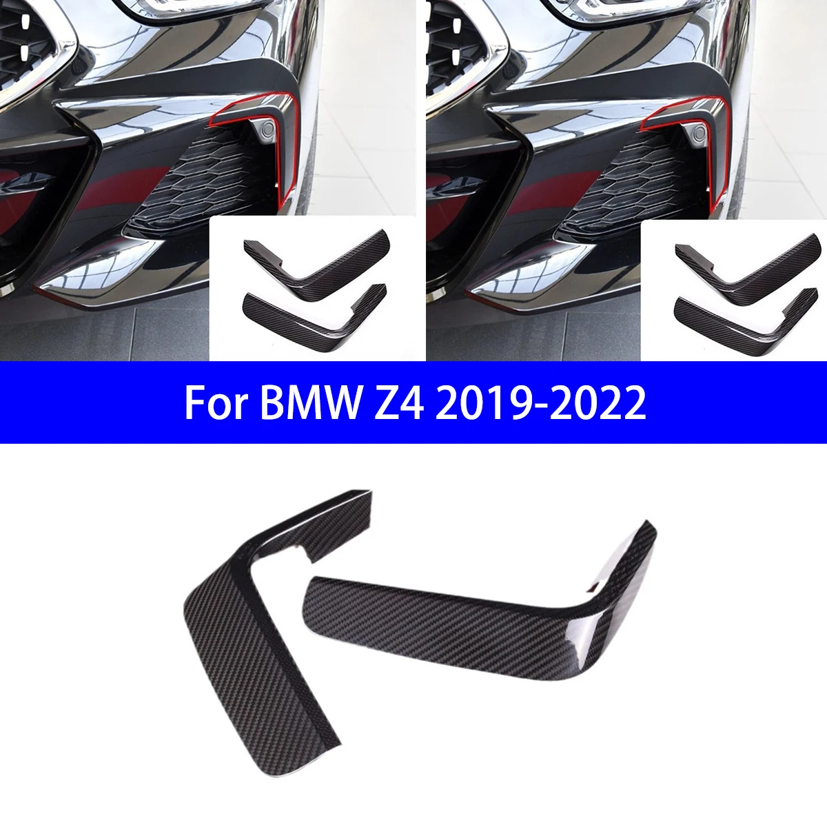 

Подходит для BMW Z4, сухой угловой передний бампер из углеродного волокна/боковое украшение крыла, внешнее украшение