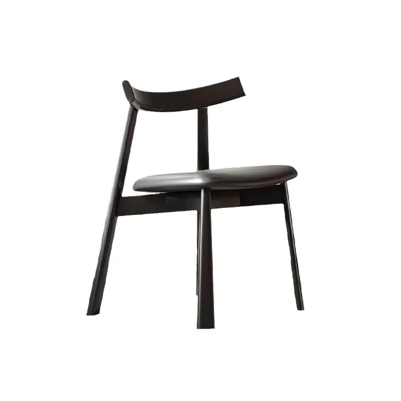 

Chair Household Chinese Ancient Style New Chinese Style Hotel Restaurant Back Chair Italian Minimalist White Wax