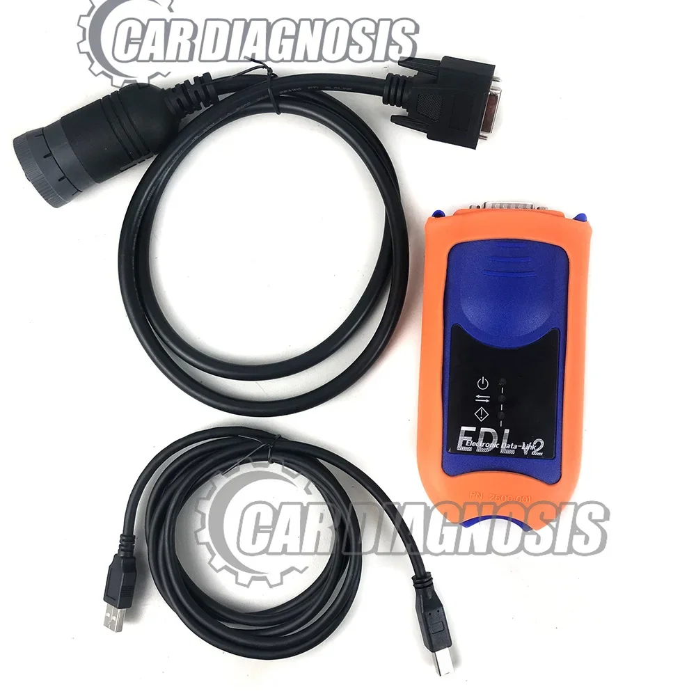 EDL V2 Diagnostic Kit Tool 9 Pin Adapter Cable service electronic data link construction agricultural equipment engine advisor
