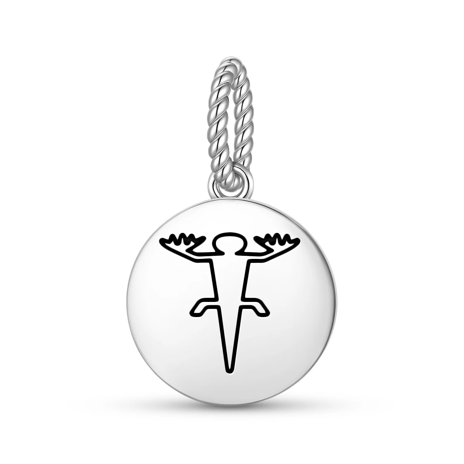 Nazca lines The Lizard Pendant 925 Sterling Silver Symbol Charm Bead for Women Bracelet Necklace Jewelry Fashion