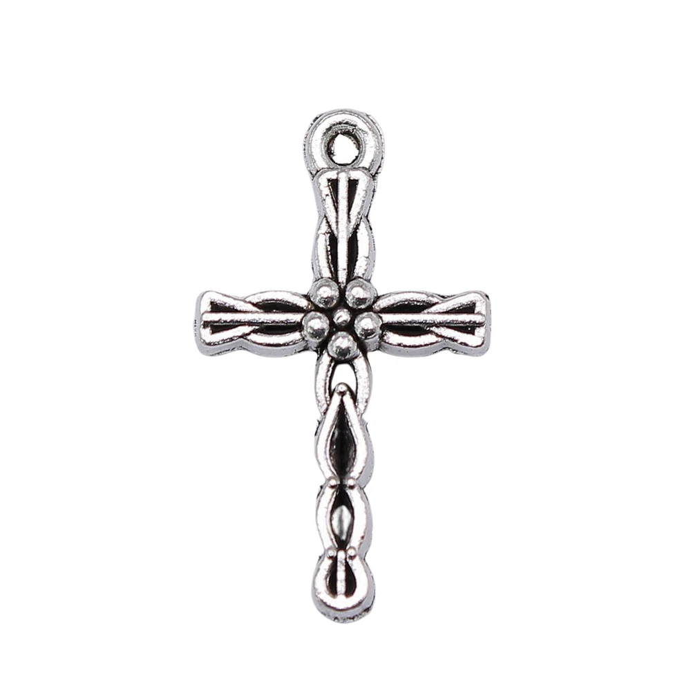 Phone Pendant Cross Charms Jewelry Making 24x13mm 10pcs