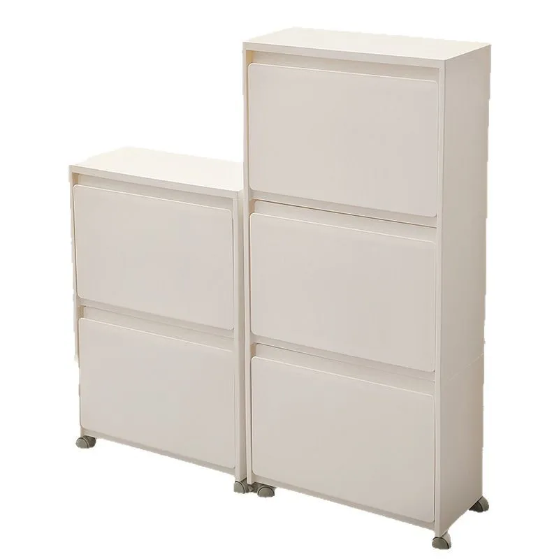 

Summer Living Room Bedroom Storage Cabinet - Foldable Cover Clothes Organizing Box Bedside Cabinet for Home Organization