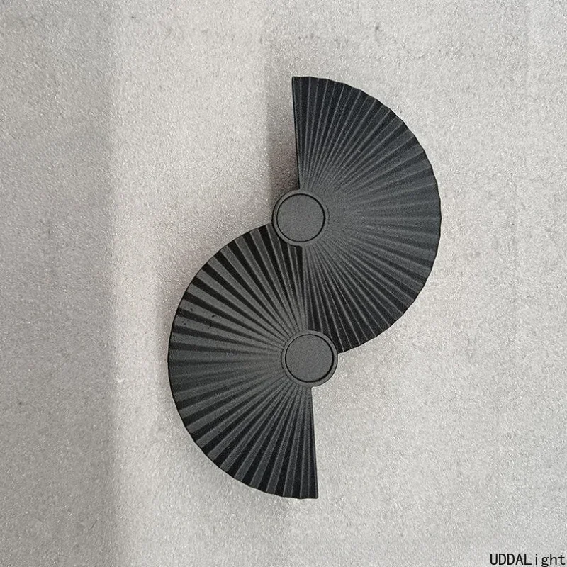 Creative Outdoor Wall Lamp with Fan-shaped Design - Bright and Atmosphere Wall Lamp for Garden Living Room Courtyard Wall