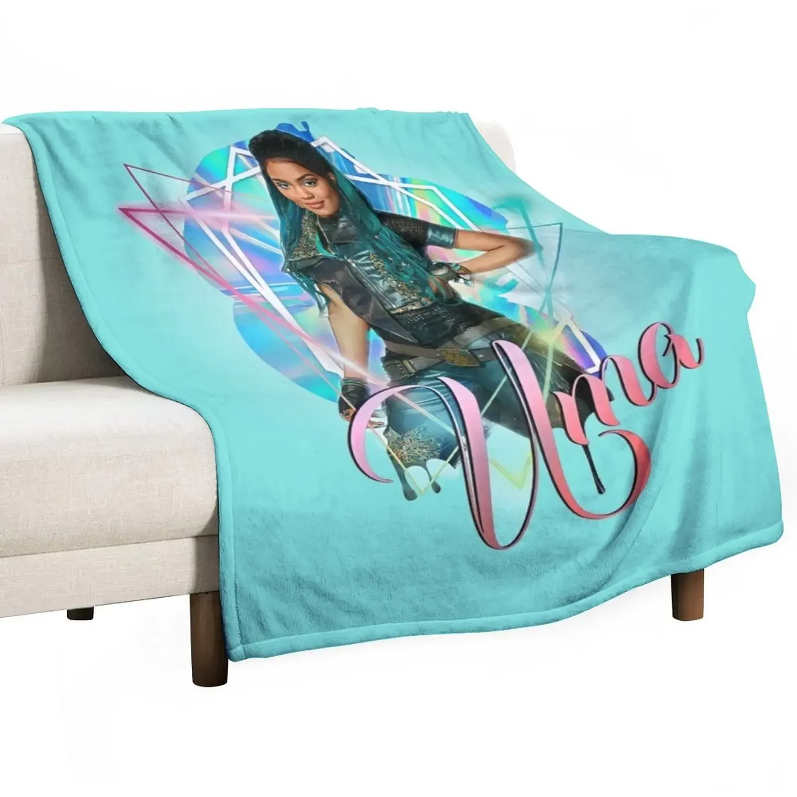 

Uma Princess - Descendants 3 Throw Blanket blankets and throws Shaggy sofa bed Blankets