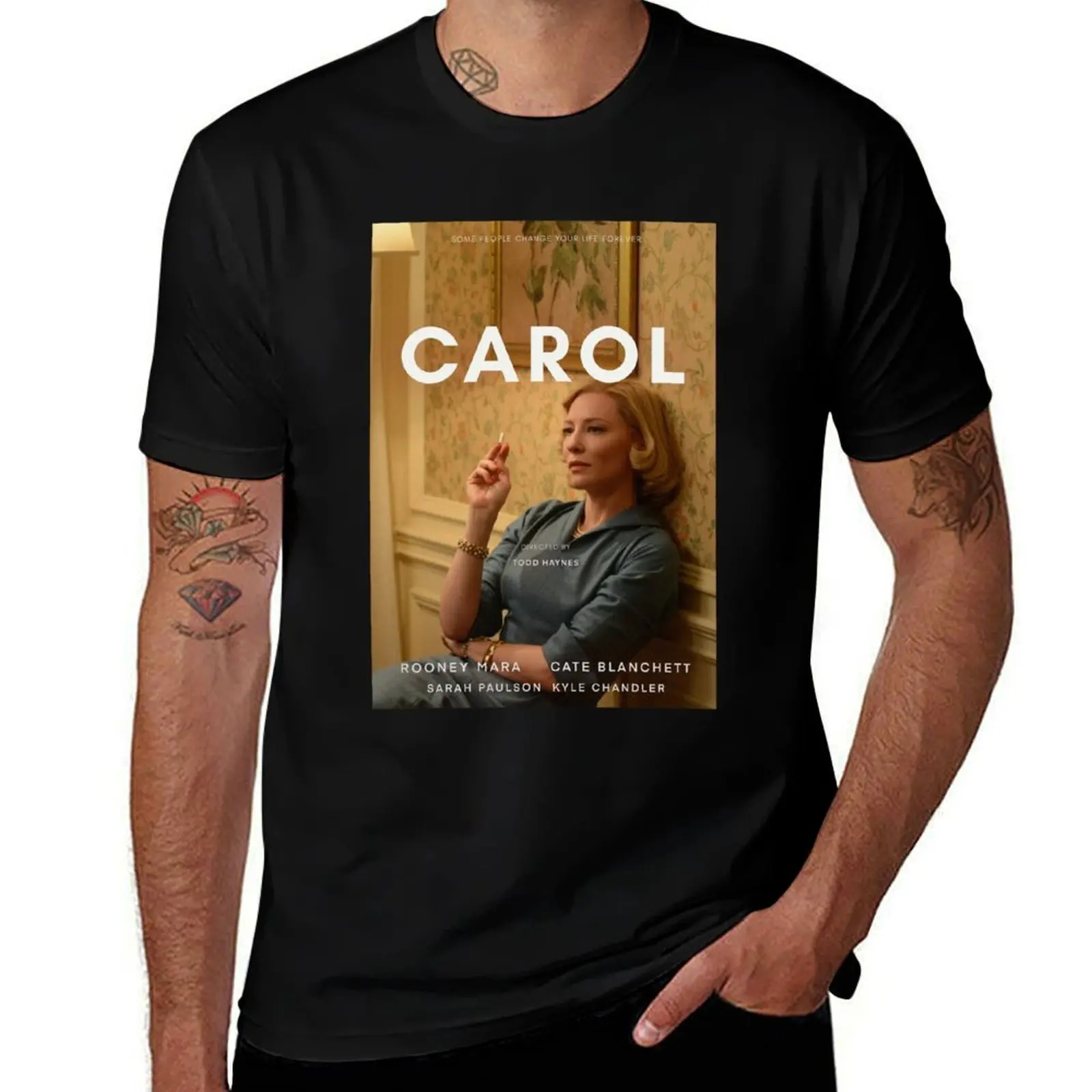 Carol 2015 alternative film movie poster T-Shirt Moisture Control Sports Tee T-Shirt
