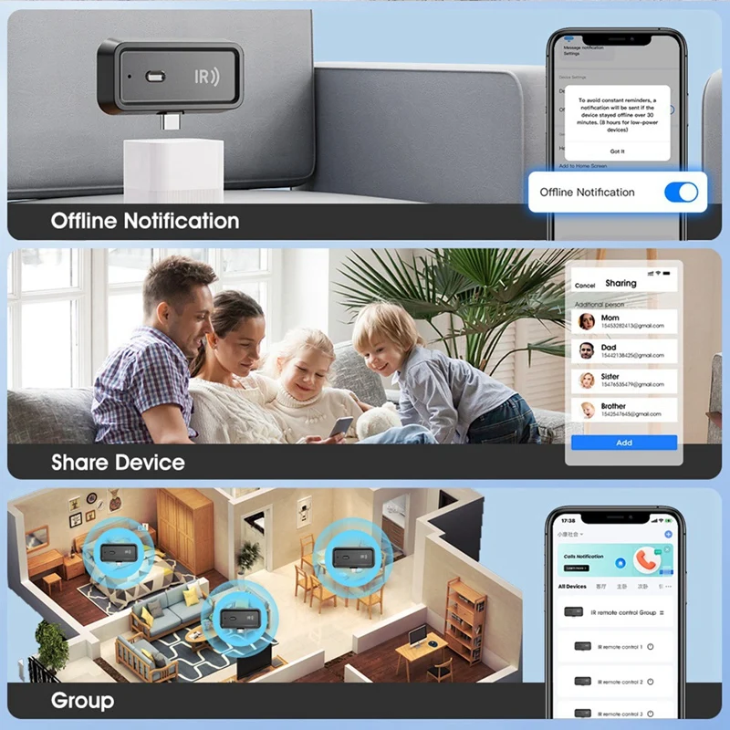 Tuya Wifi Universal IR รีโมทคอนโทรล 2.4 Ghz Multi - Function รีโมทคอนโทรลสําหรับเครื่องปรับอากาศพัดลม Smart Life