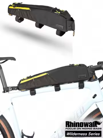 Rhinowalk BIke Top Tube Bag Cycling Water-Repellent Front Frame Bag For MTB&Road Bike With 18 Inch Or Larger Frame Length