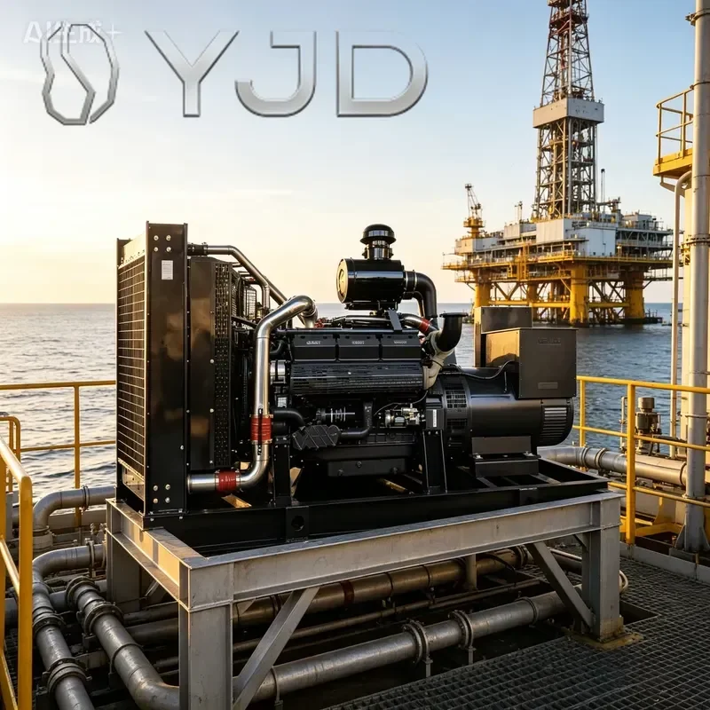YJD Yuchai 350kva Super Silent Open Frame Diesel Generator 400V 3 Phase Auto Start ATS for Industrial Backup