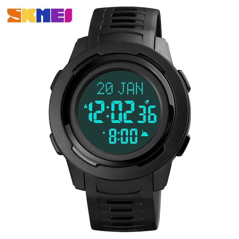 

Skmei Compass Worship Watch Prayer Reminder Direction Indication Sports Electronic Watch Azanwatch