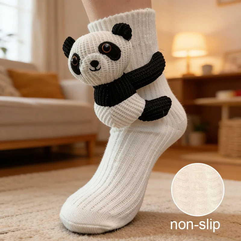 

2025 New 3D Plush Cute Animal Socks Winter Warm Non-slip Floor Socks Hot Sale