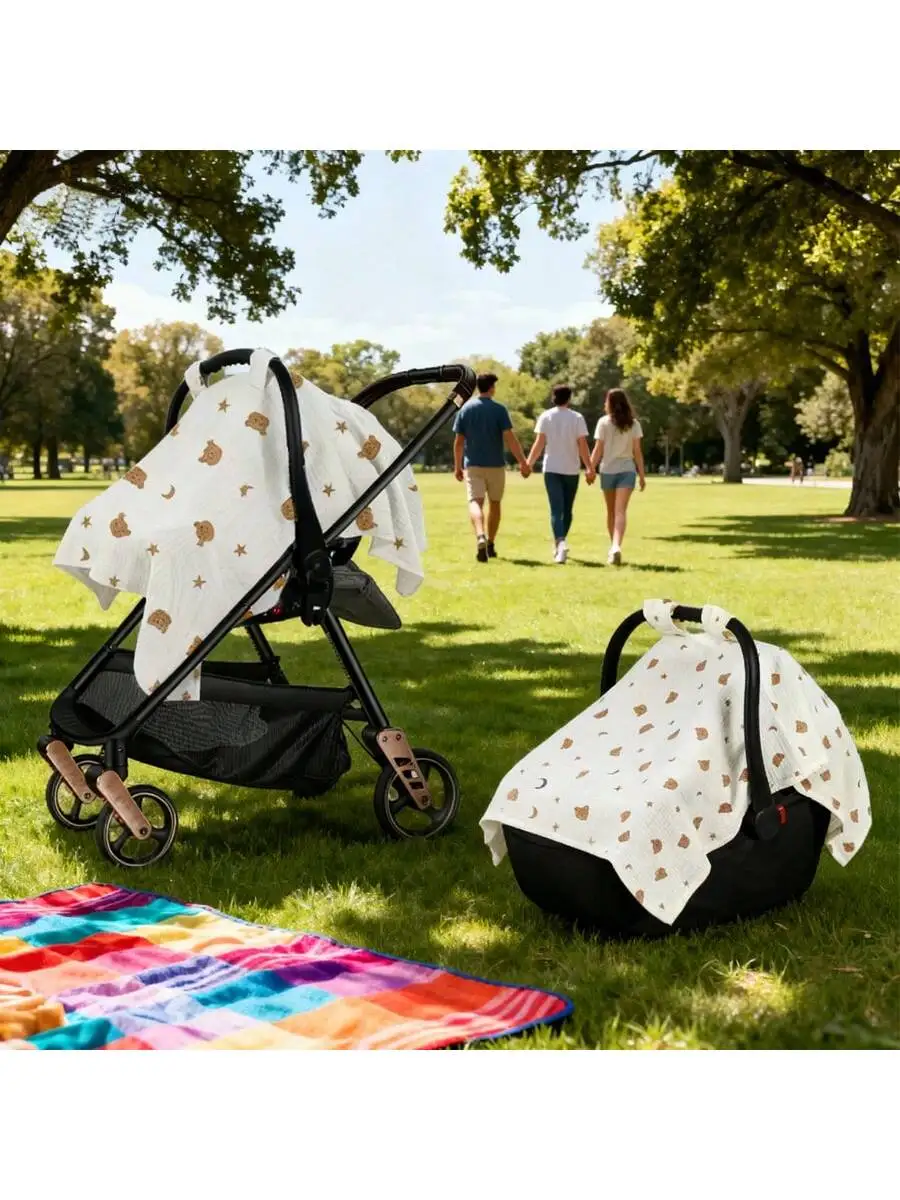 

1Pc Baby Stroller Basket Cover, Ultra Soft - Comfortable and Breathable Seat Sunshade - Visible and Light-Blocking - Sun Protection Cover - Dustproof Stroller Cover, Baby Outing Essential, Suitable for Baby Strollers, Car Safety Seats, Gift for Baby on Ch
