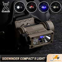 WADSN Sidewinder Compact II Hands Free Light White IR red blue LED High-Impact Nylon Case 360-Revolving Fit Helmet Head Mounted