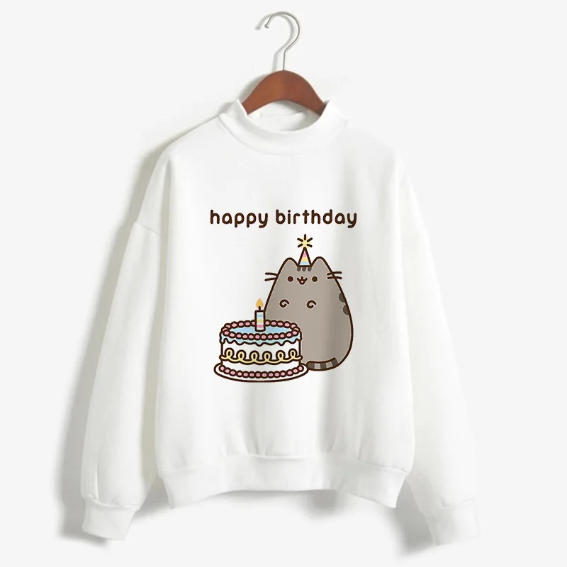 Hot Selling Fluffy Long-sleeved Crew-neck Printed Lazy Cat Hoodie Streetwear Women  Streetwear Women Sweatshirt  Clothes