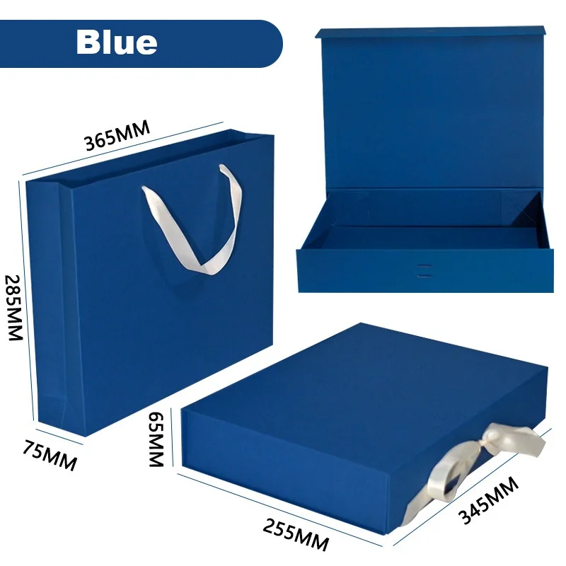 

Gift Boxes with Lids, Gift Box for Presents Magnetic Closure for T-Shirts, Gloves, Scarves, Books,Gift Box with Carry handle Bag