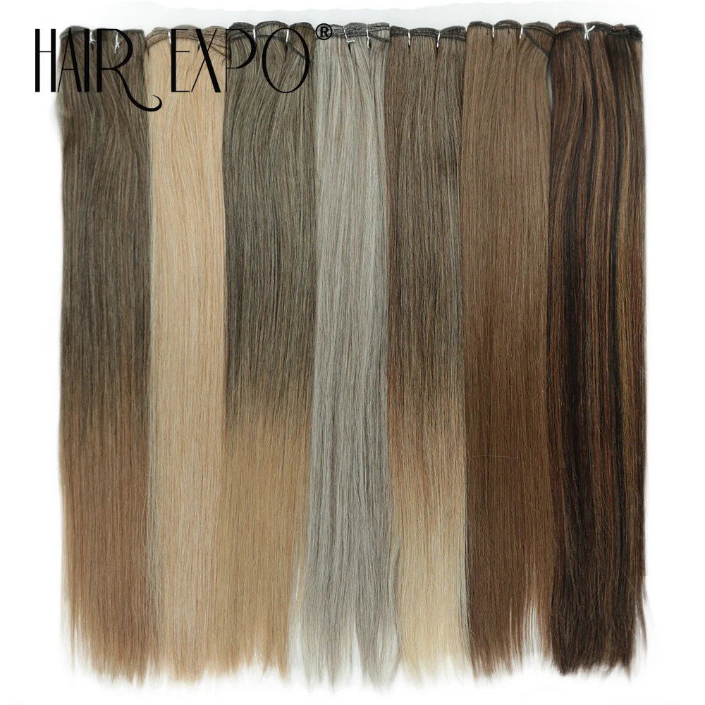 Synthetic Straight Hair Weave Hair Bundles 26Inch/150g Salon Natural Long Hair Extensions Bone Straight Hair Weaving For Women