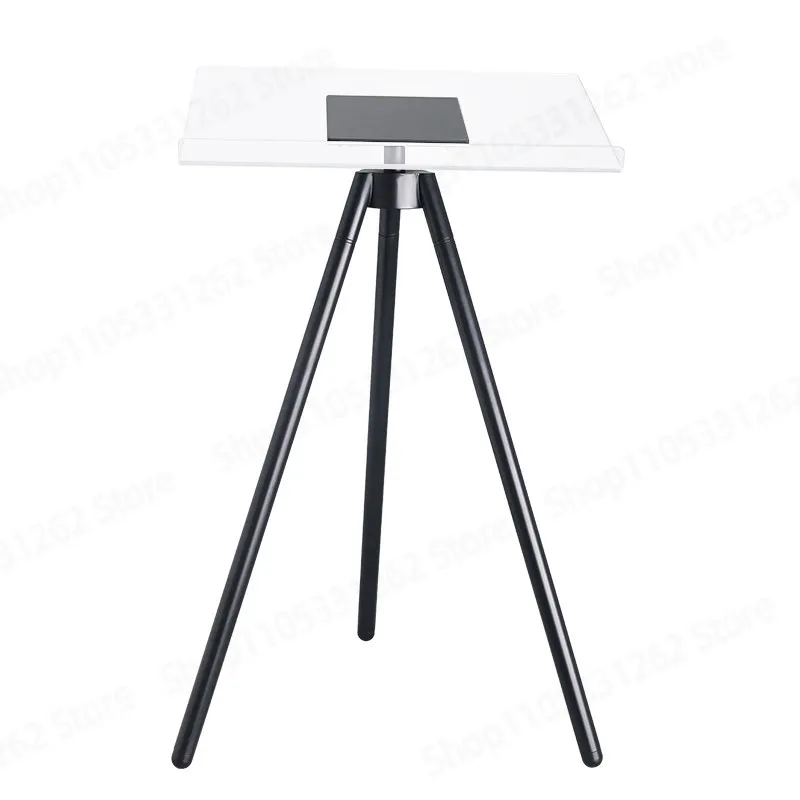 Bookstore Acrylic Floor Art Book Open Display Stand, Photo Album Flip Reading Rack, Large Book Tabletop Tripod Magazine Stand