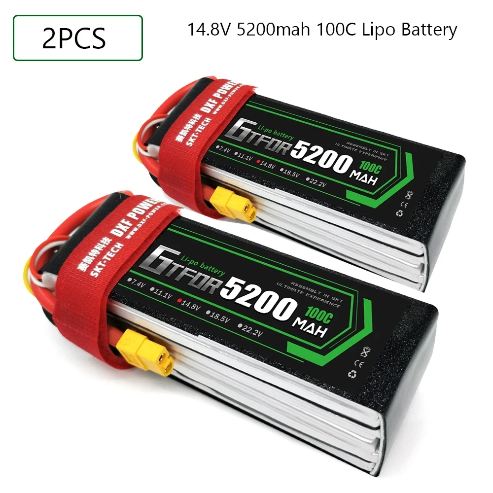 

GTFDR Lipo 4S 14.8V 5200mah 100C Battery 2S 3S 7.4V 11.1V 15.2V 9200mah 6500mah 6750mah 7000mah 8000mah 8400mah for RC Car Parts