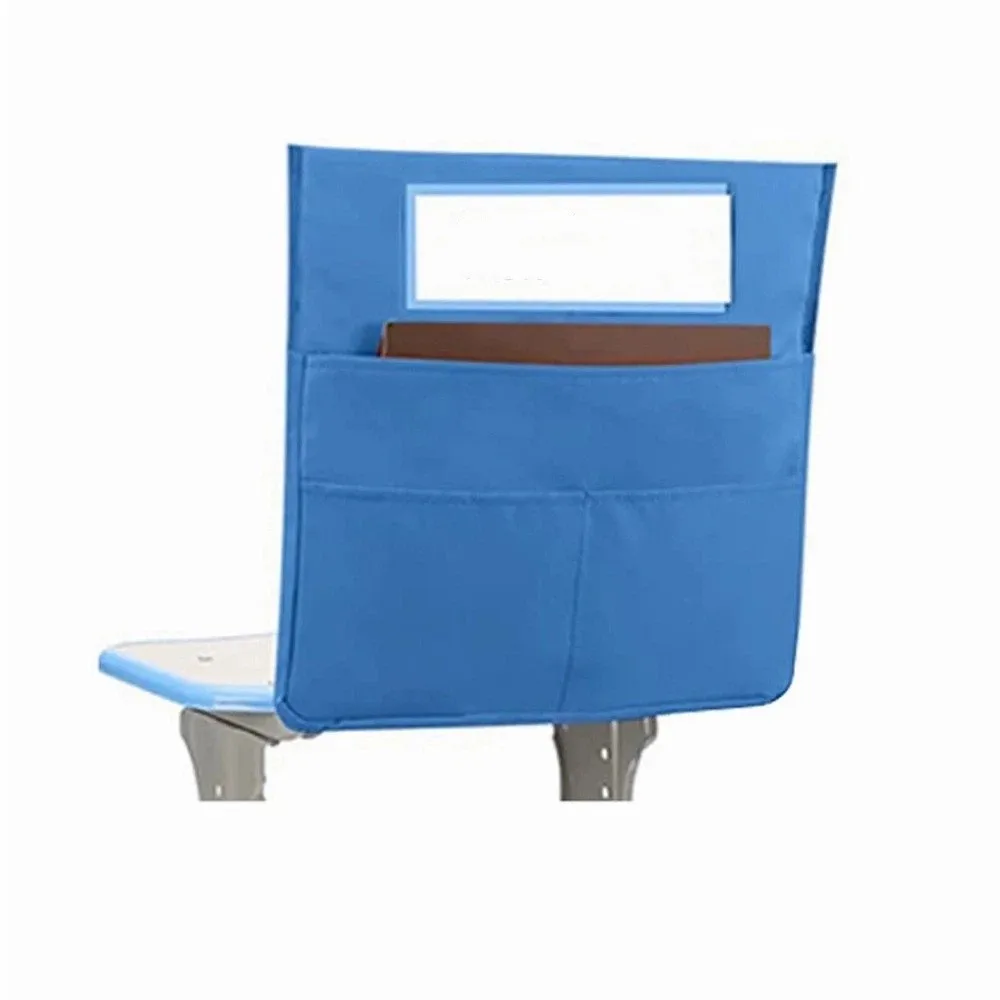 Oxford Chair Back Pocket Multi-Functional With Name Tag Classroom Organizer Bright Color Hanging Storage Bag Home Storage