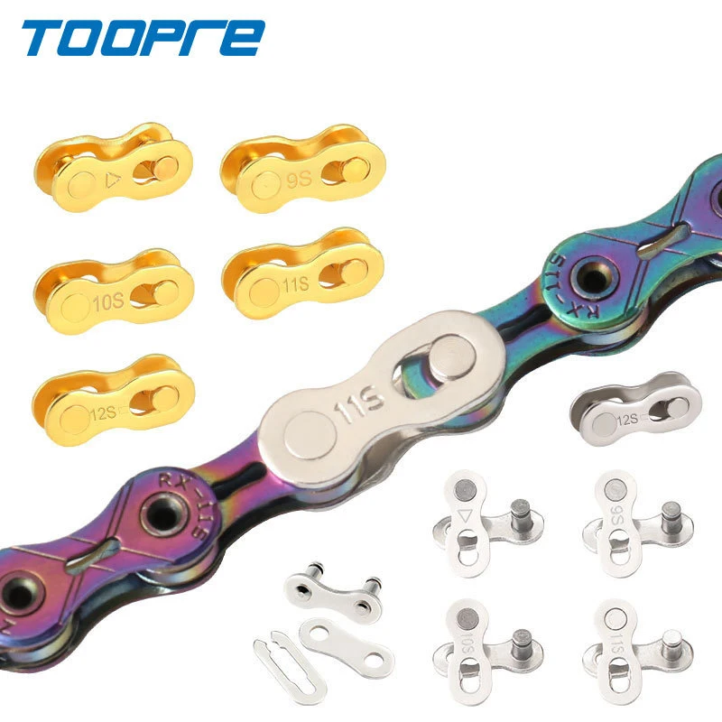 5pcs Chain Magic Link Clip for 8 9 10 11 12 S & Single Speed Bike Chains Quick Release Connector Mountain Road Bicycle Parts