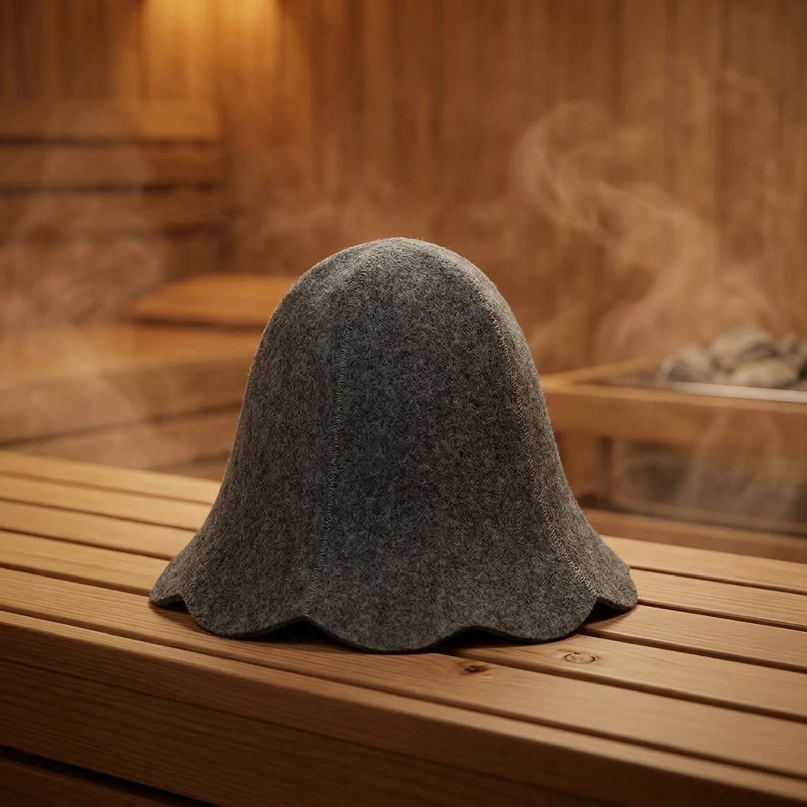 Bathroom Accessory Felt Sauna Hat Spa Day Machine for washable Moisture Wicking Sauna Experience Stylish Design For Hot Bath