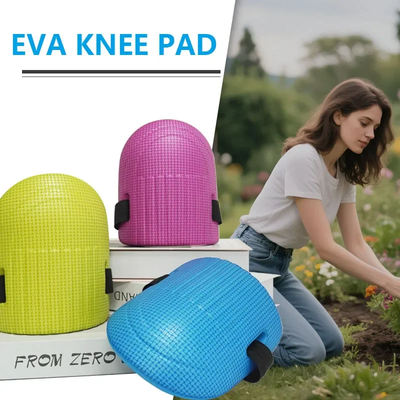 2Pcs EVA Foam Knee Pad Protective Working Soft Padding Workplace Safety Self Protection Sport Kneepad for Gardening Cleaning