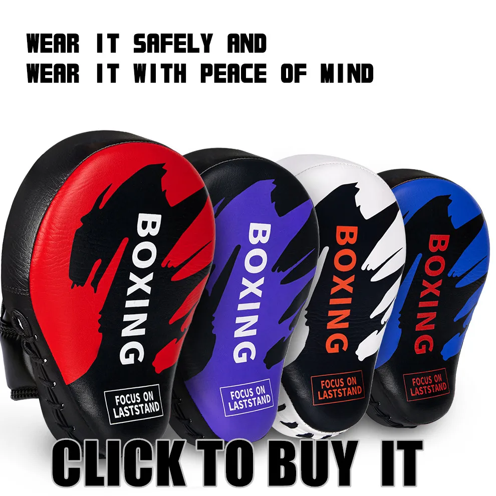 1PCS PU Leather Boxing Target Hand Foot Kicking Pad Bag for Muay Thai Taekwondo MMA Martial Arts Training Fitness Equipment