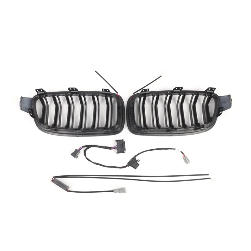 تصميم سباق شبكة الكلى الأمامية A82E مع ضوء LED لسيارات BMW 3 Series F30 F31 2013-2018 CIC 51130054493 51130054494