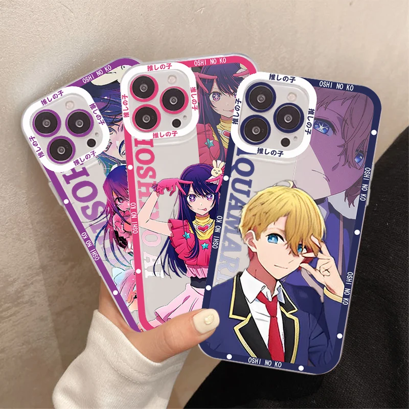 Oshi No Ko Anime Ai Hoshino Phone Case For Redmi 7 8 9 A For Redmi Note 5 7 8 9 10 11 Pro Max 4G 5G Funfas