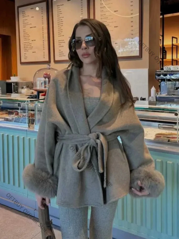 معطف صوف مزدوج الجوانب من OFTB - مراجعة Wool Blend Coat وسعره