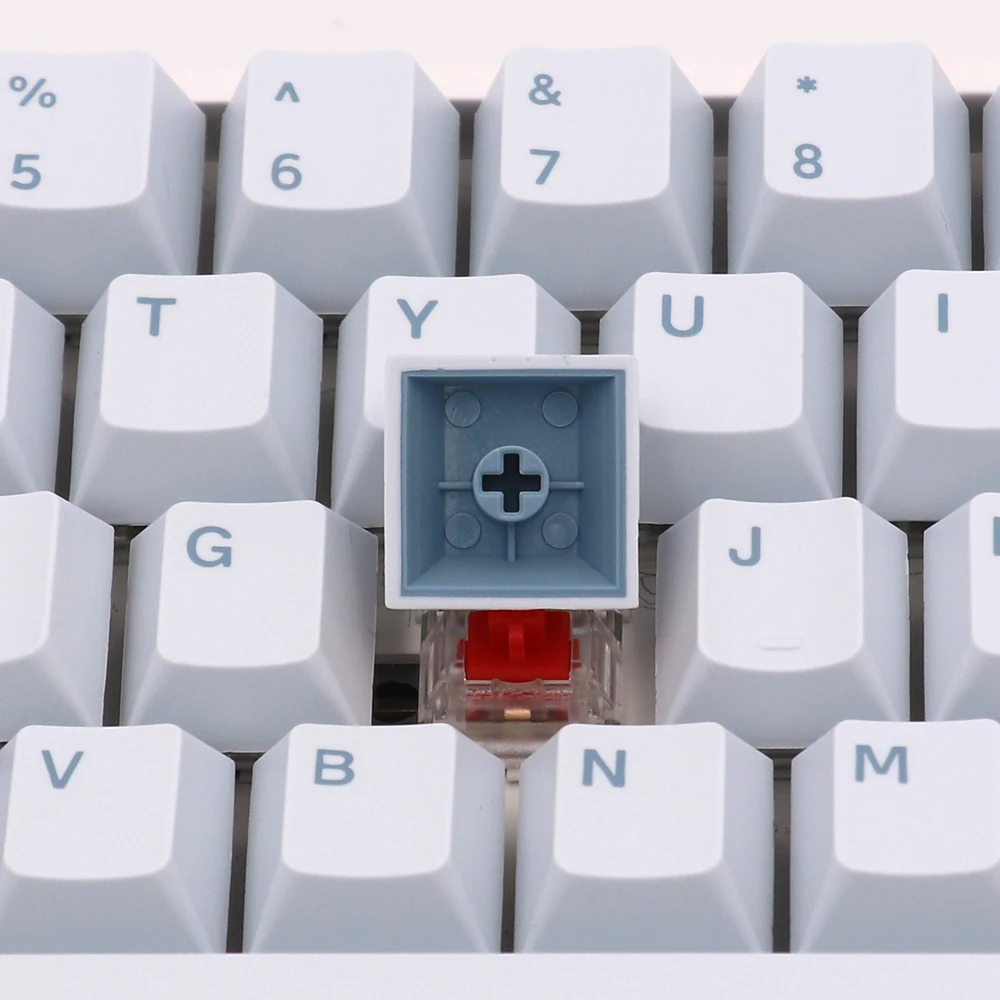 169 مفتاح صافرة أغطية المفاتيح Pbt خطوط مزدوجة النار أغطية المفاتيح الكرز الشخصي Keycap للوحة المفاتيح الميكانيكية للألعاب Mx Switch #5