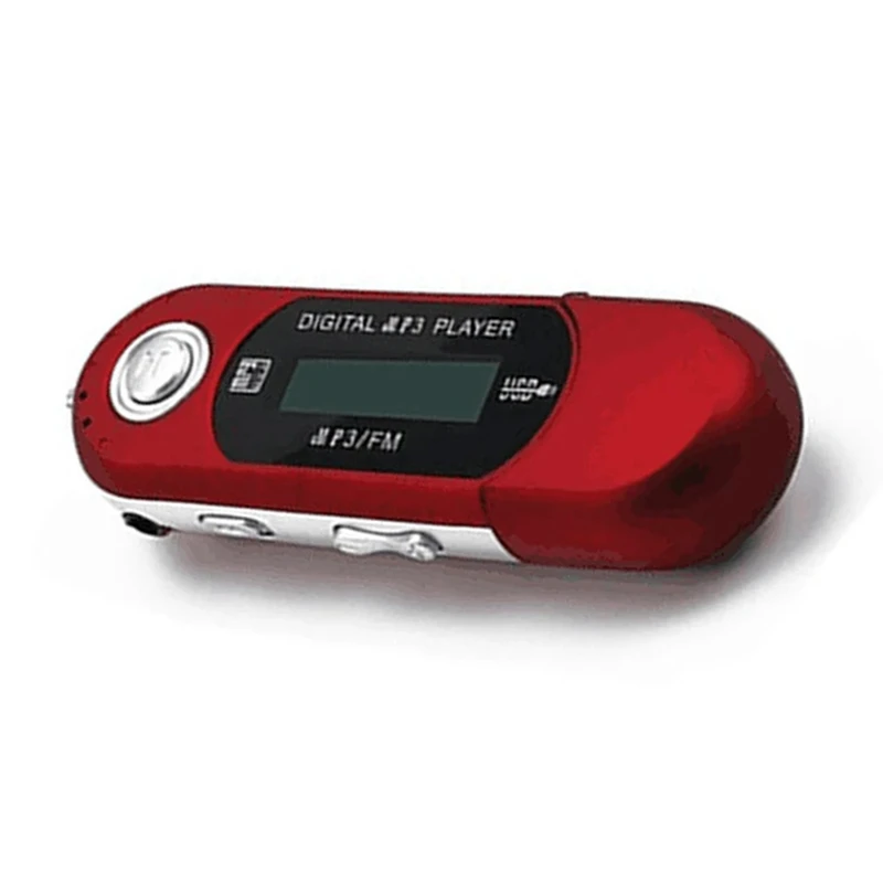 Mini MP3 Player USB 2.0 Small Flash Drive Multilanguage LCD Music Player With 3.5Mm Audio Jack Automatic Shutdown Durable (C)