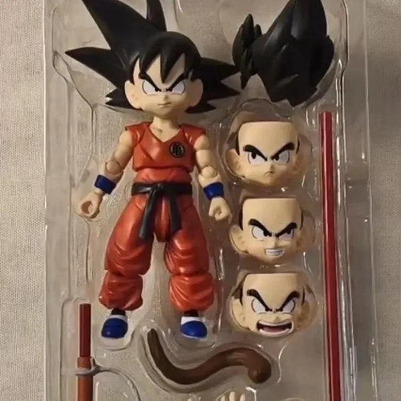 

New Dragon Ball Goku Action Figure Adolescence Movable Joints Boxed Blue Red Clothes With Power Pole Dragon Ball For Anime Fans