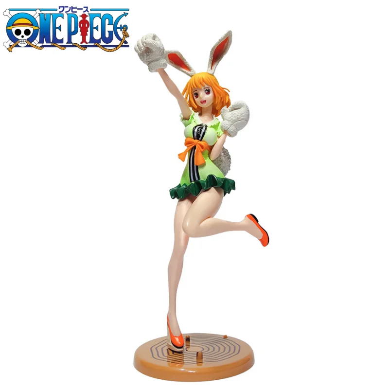 25CM Anime One Piece Portrait of Pirates Carrot Bunny PVC Action Figure Game Statue Collectible Model Kids Toys Doll Gifts