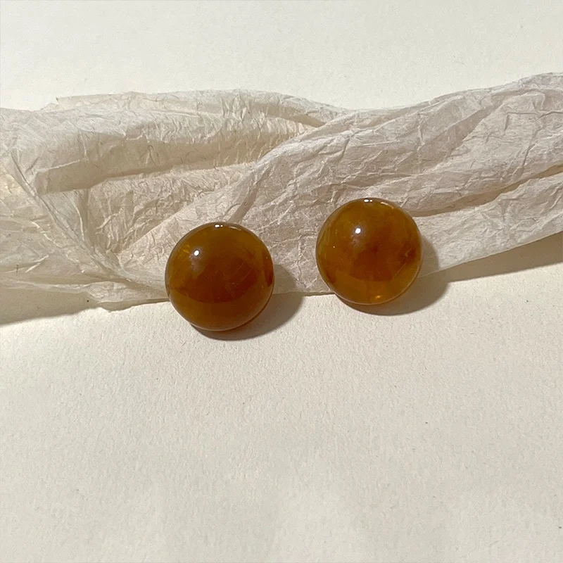 

Amber Colored Earrings Hong Kong Sle Retro Dubai Port Women's Faion Jewelry Ear Clips Geometric Pattern ex Alloy Ear ...