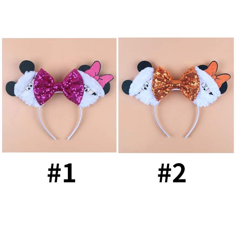 ديزني المومياء ميكي آذان العصابات الشعر للفتيات هالوين عصائب الاطفال ضمادة ميني ماوس إكسسوارات الشعر النساء تأثيري الطرف