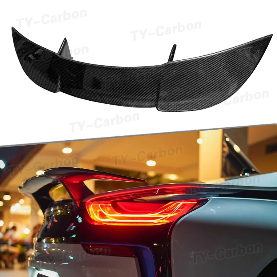 Carbon-Heckspoiler Kofferraumlippe Flügel für BMW I8 Heckspoiler Diffusor Karosserie-Kit FRP 2015+ Zubehör