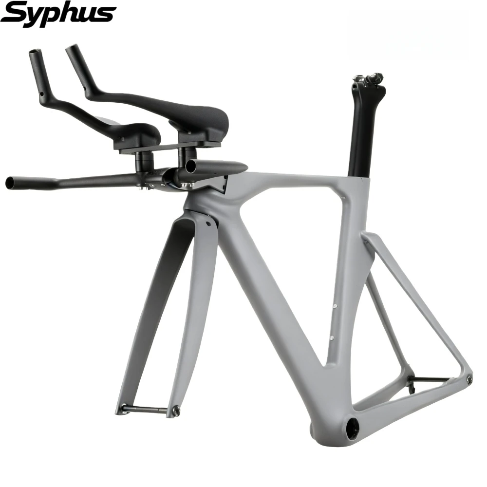 سيفوس الكربون TT الإطار مكبح قرصي الترياتلون إطار دراجة هوائية BB386 الكربون TT الدراجة الداخلية كابل الوقت محاكمة دراجة الإطار دراجة الطريق #6