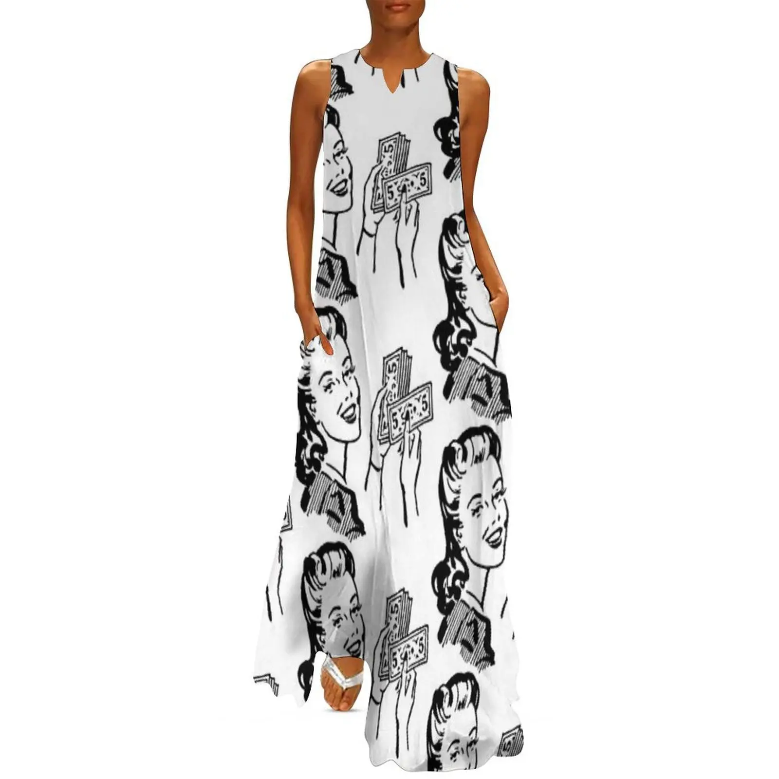 

Vintage Lady with Money $$ Long Dress evening dresses ladies sexy dress for women women's evening dress 2025