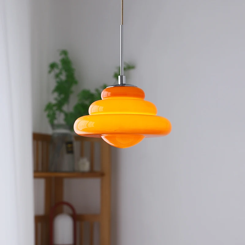 Nordic Stained Glass Chandeliers Living Room Dining Room Atmosphere Lamp Children's Room Bedroom Cloud Lamps