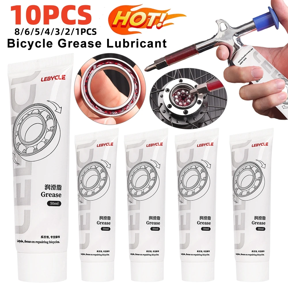 1-10PCS Bicycle Grease Lubricant MTB Bike Oil Hub Bottom Bracket Headset Fork Flywheel Ball Bearing Grease Cycling Accessories